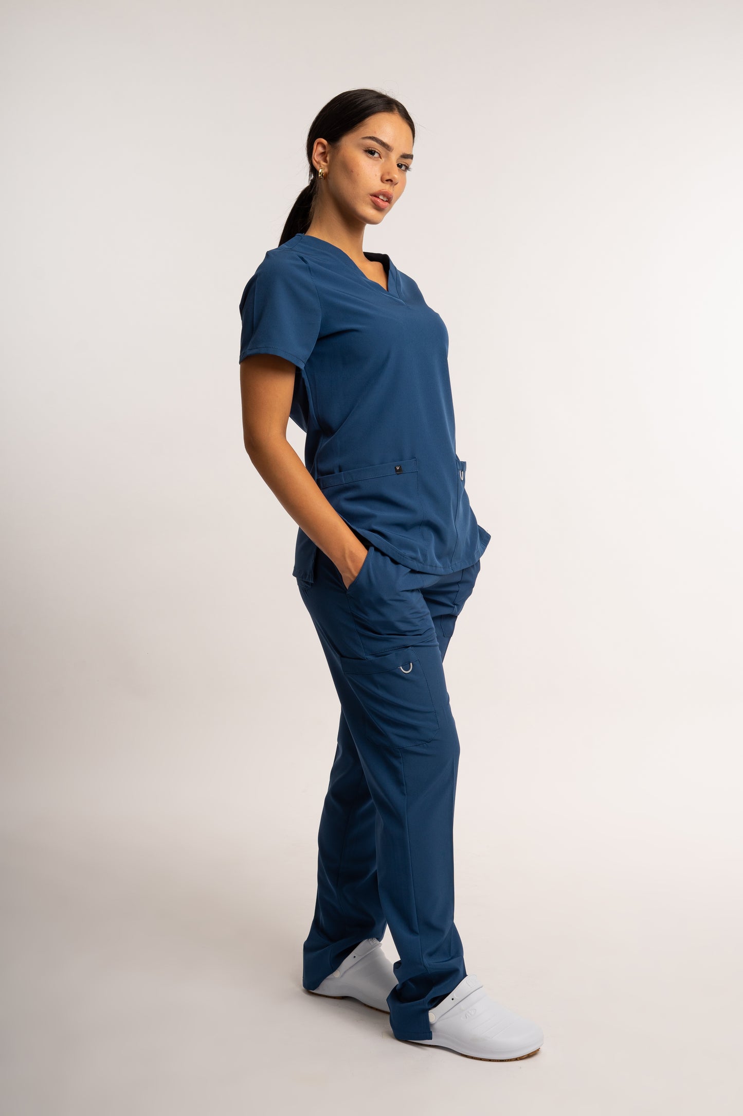 Spandex Dama Azul Petróleo