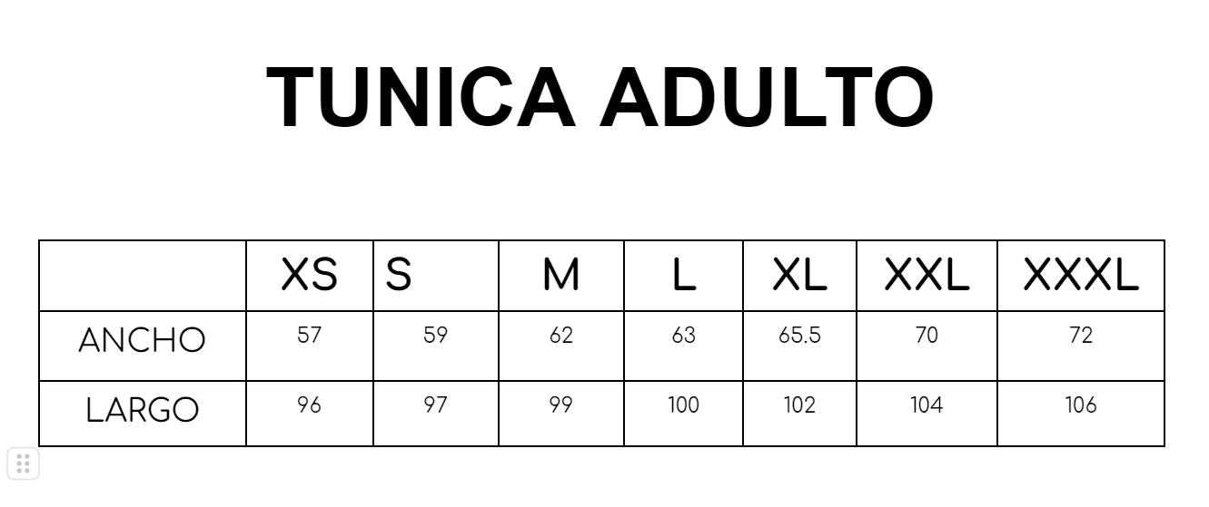 Túnica Unisex